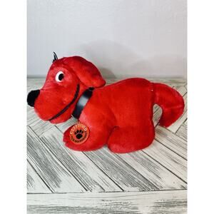 Vintage 1990 Dakin Clifford The Big Red Dog 9" Stuffed Animal Plush